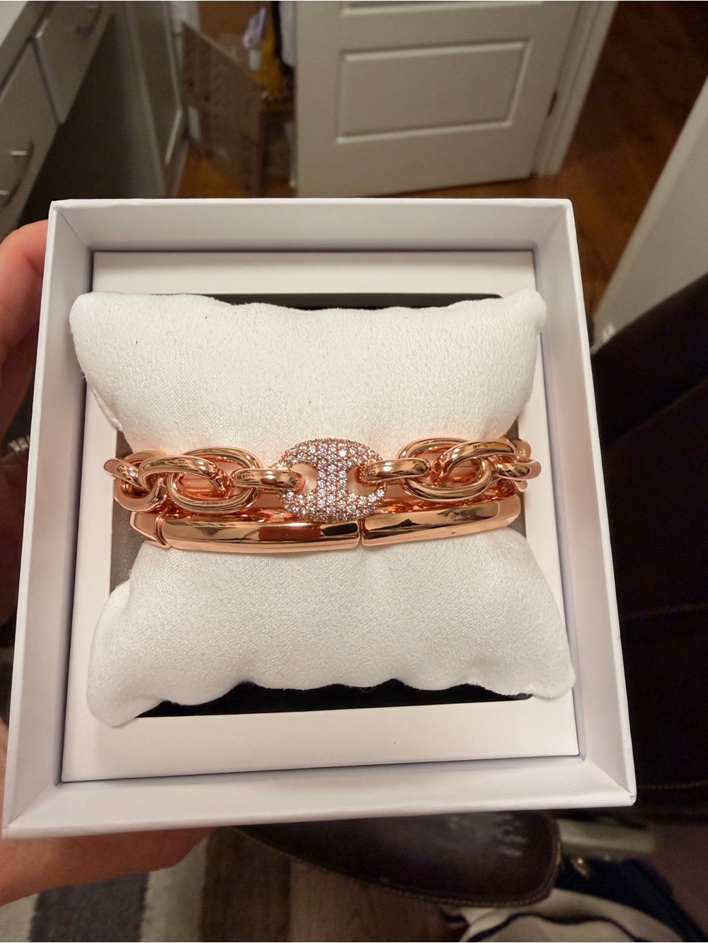Bomb Party Gem Society NWT!! “Bosslayer” on Rose Gold and CZ (2 Bracelets)